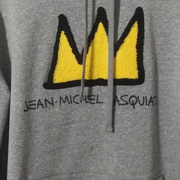 NWT Jean Michel Basquiat XL Yellow Crown Hoodie - Picture 2 of 5